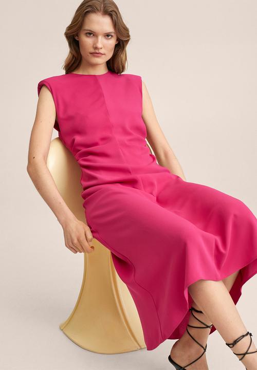 MANGO - Dress delia - bright pink