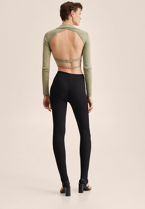 MANGO - Leggings anita - black