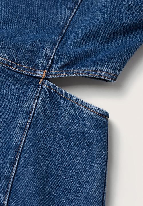 MANGO - Dress scarlet - denim open blue