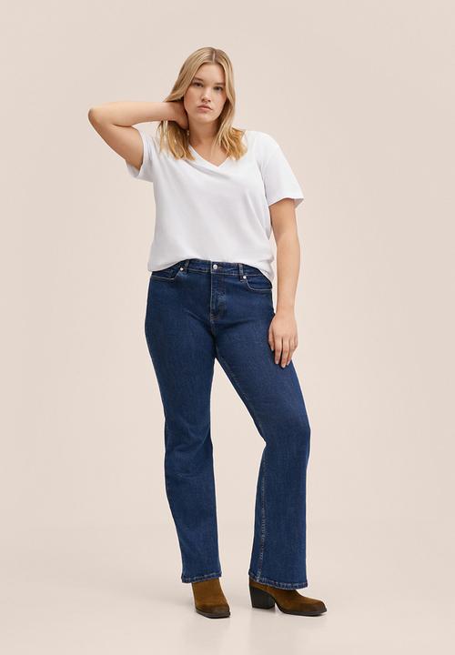 MANGO - Plus t-shirt chalapi - white