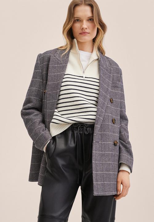 MANGO - Trousers apple - black