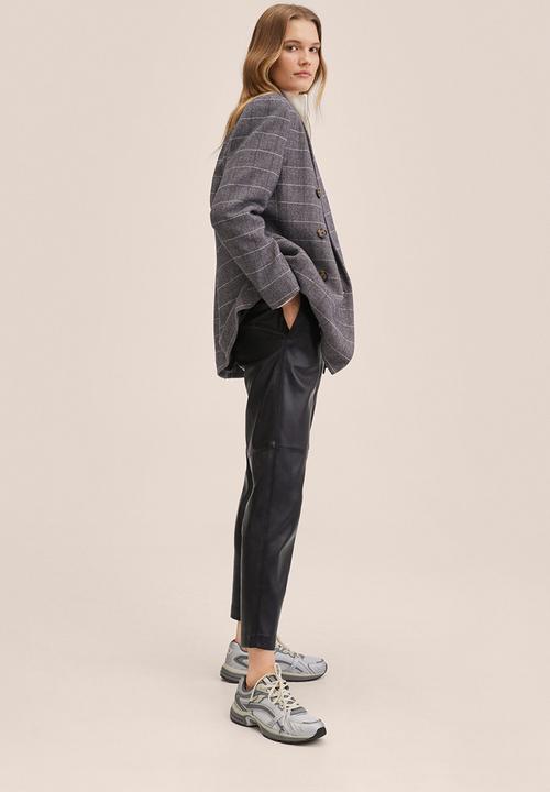 MANGO - Trousers apple - black
