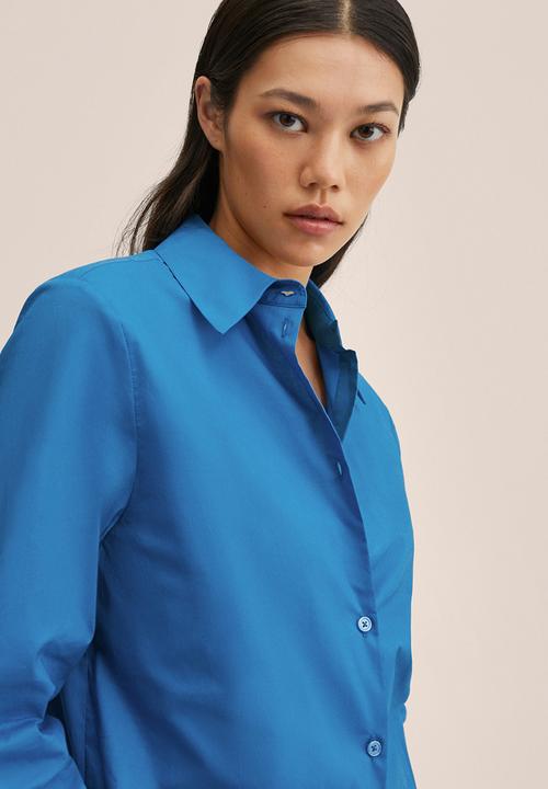 MANGO - Shirt limpia - medium blue