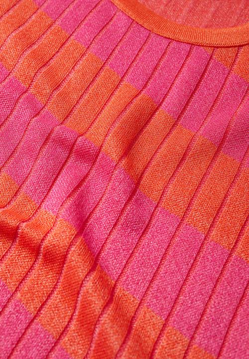 MANGO - Sweater oblicuo - orange & pink