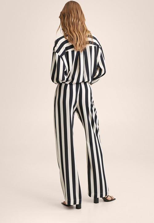 MANGO - Trousers ald - black