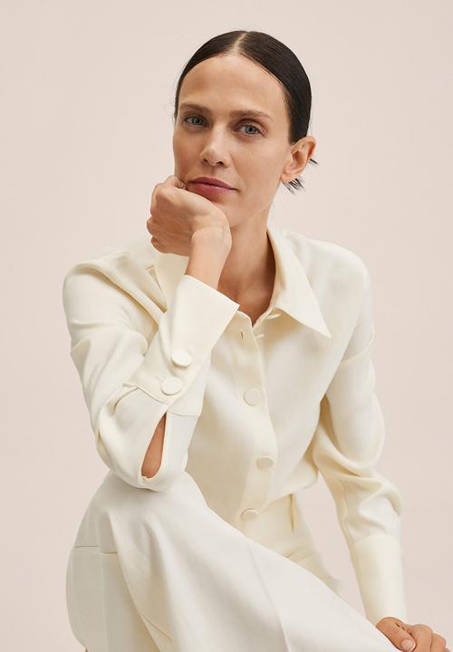 MANGO - Shirt pope-h - natural