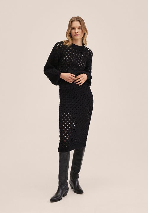 MANGO - Sweater monte - black