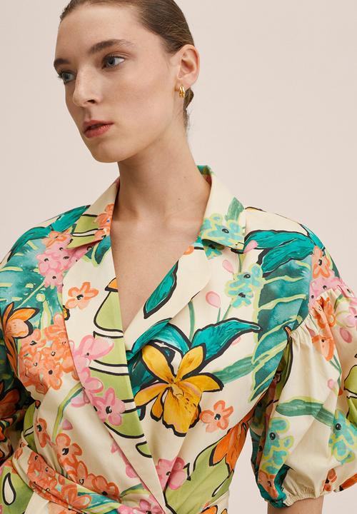 MANGO - Blouse tropi-h - green