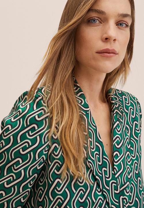 MANGO - Shirt chain - green