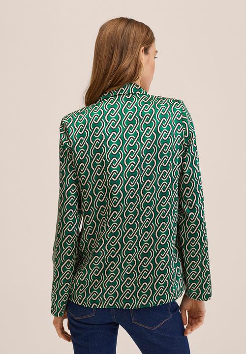 MANGO - Shirt chain - green