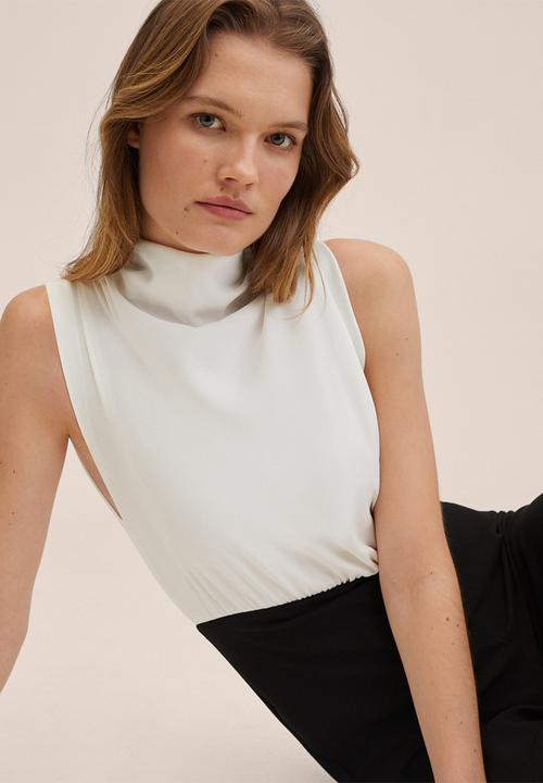 MANGO - One-piece suit blush - black