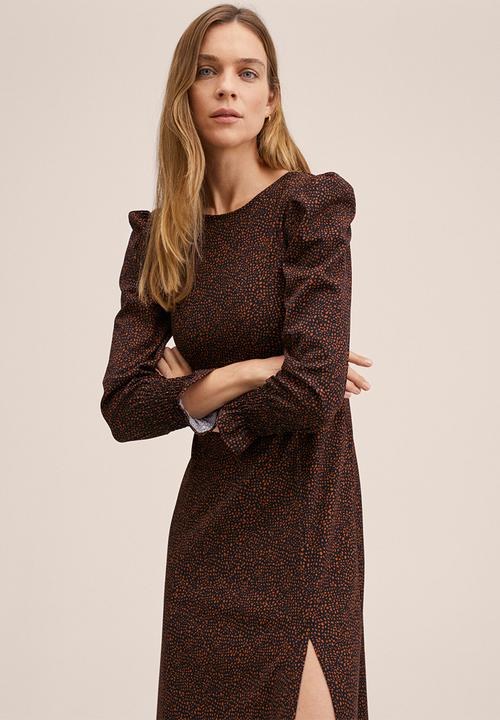 MANGO - Dress romera  - rust