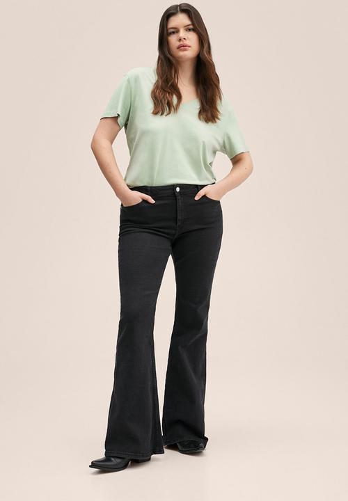 MANGO - Plus t-shirt . chalapi - green 