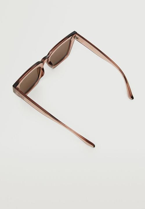 MANGO - Clear frame sunglasses - pastel pink