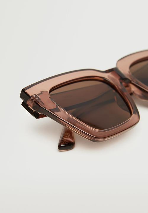 MANGO - Clear frame sunglasses - pastel pink