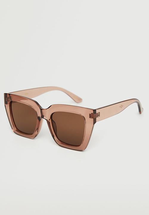 MANGO - Clear frame sunglasses - pastel pink