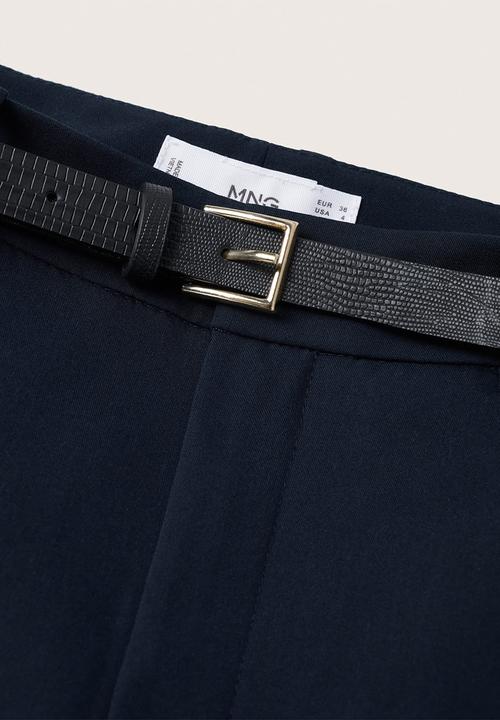 MANGO - Trousers boreal - navy