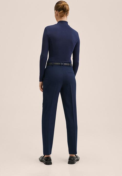 MANGO - Trousers boreal - navy