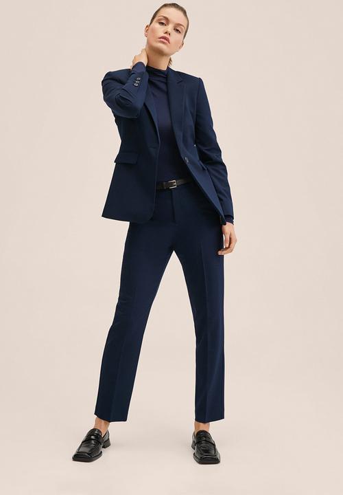 MANGO - Trousers boreal - navy
