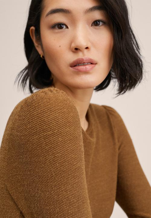 MANGO - Dress yueling - medium brown