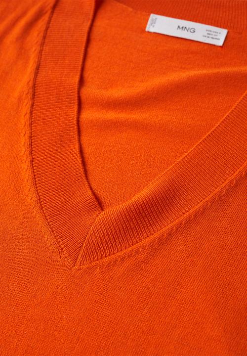 MANGO - Sweater lombia - dark orange