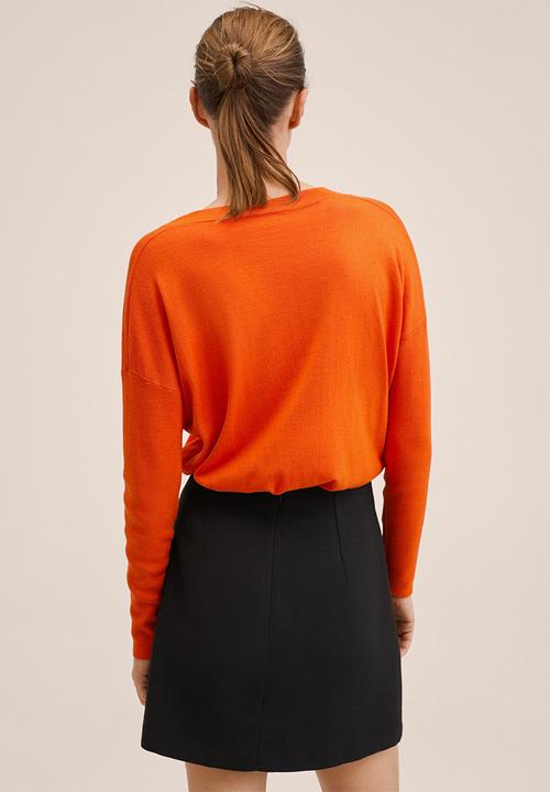 MANGO - Sweater lombia - dark orange