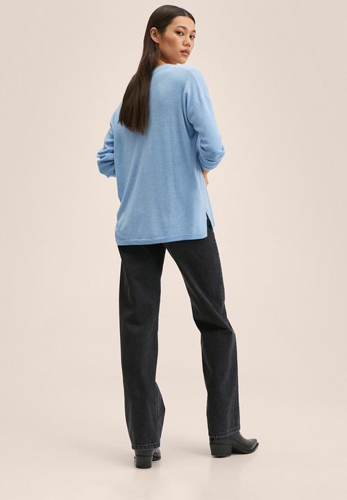 MANGO - Sweater lombia - light pastel blue