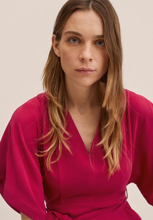 MANGO - One-piece suit garden - bright pink