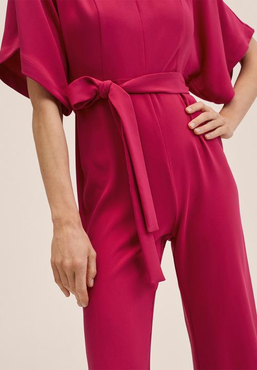 MANGO - One-piece suit garden - bright pink