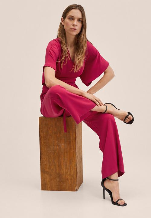 MANGO - One-piece suit garden - bright pink