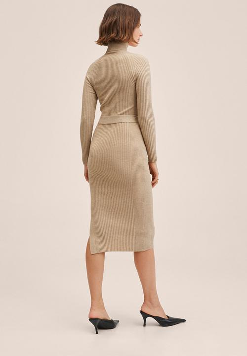 MANGO - Dress goleta - light pastel brown