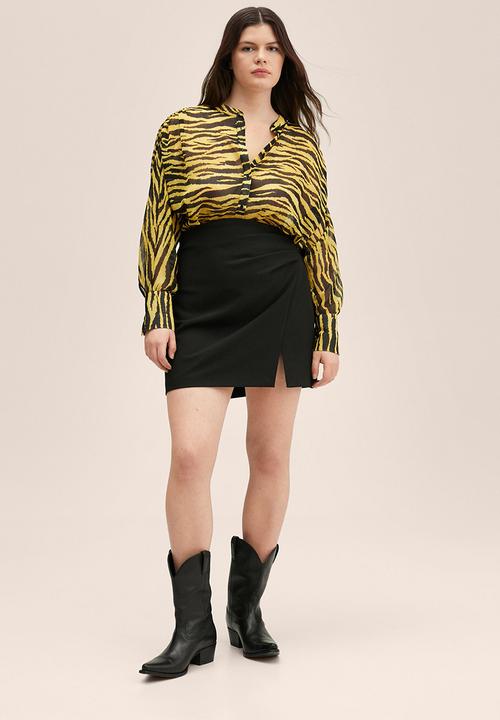MANGO - Plus blouse . timmy - yellow & black 