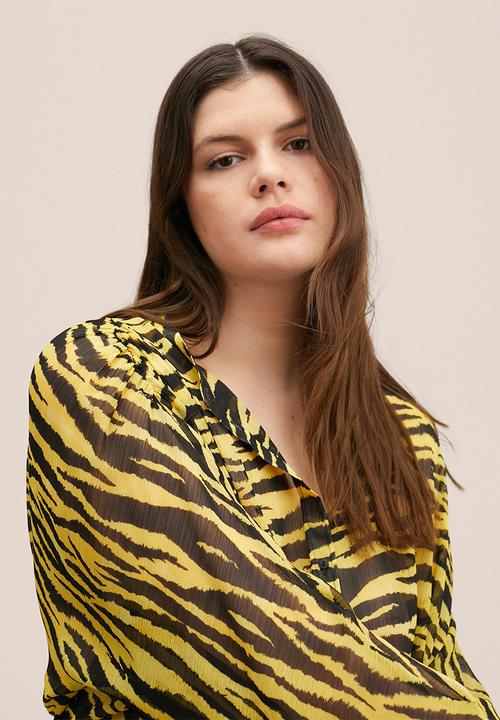 MANGO - Plus blouse . timmy - yellow & black 