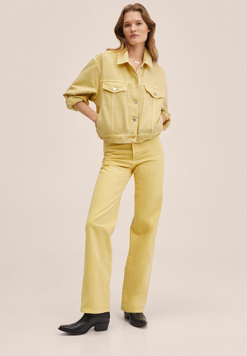 MANGO - Jacket mabel - medium yellow
