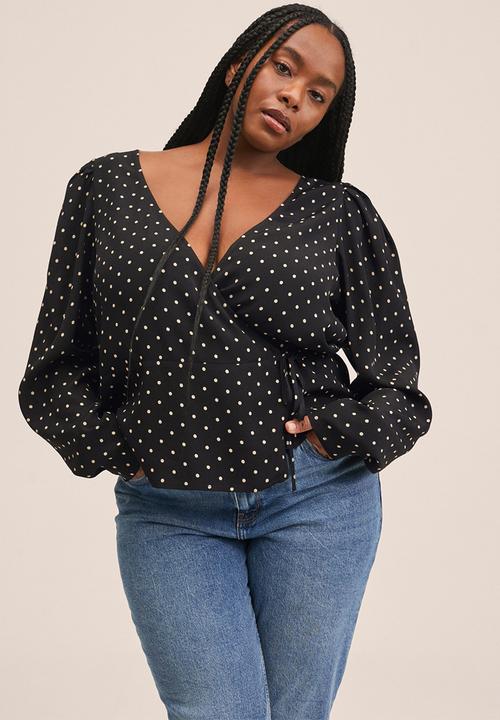 MANGO - Plus blouse . topacio - black