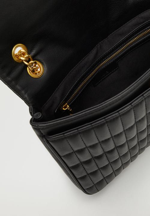 MANGO - Quilted chain bag - black