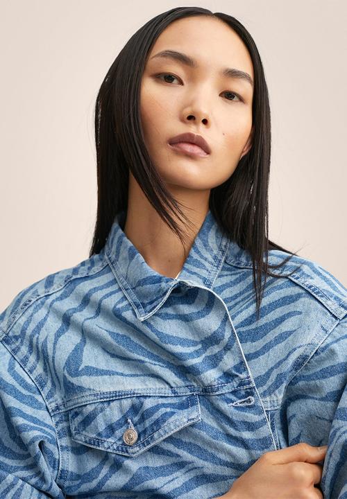 MANGO - Jacket trueno-h - open blue