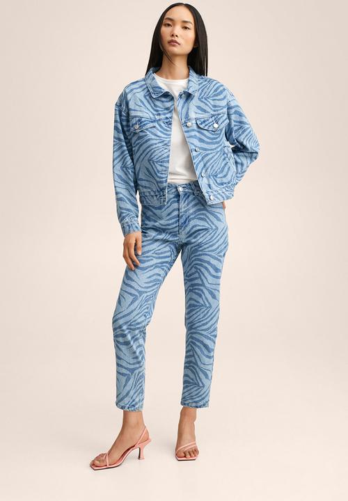 MANGO - Jacket trueno-h - open blue