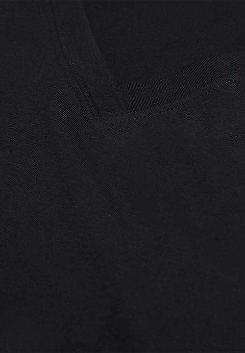 MANGO - T-shirt chalapi - black