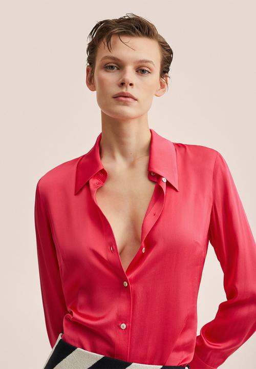 MANGO - Shirt priscila - bright pink