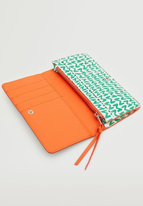 MANGO - Printed wallet - green