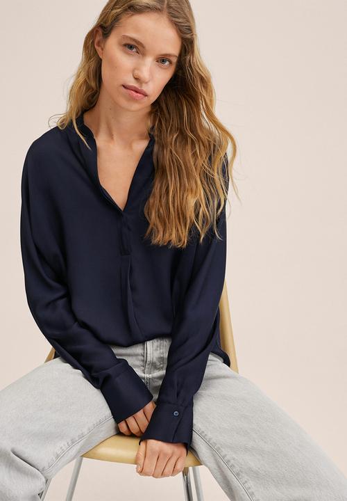 MANGO - Blouse vivian - navy