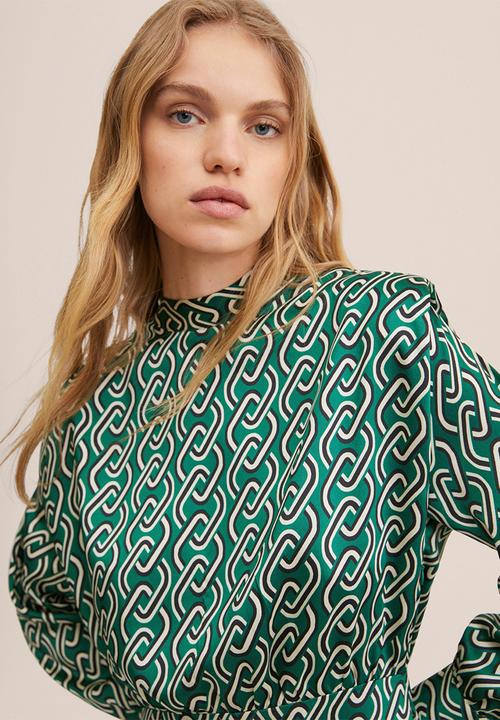 MANGO - Dress vega - green
