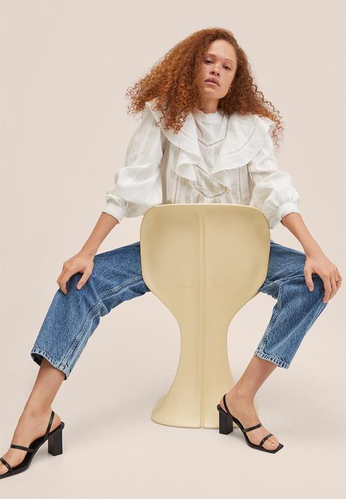 MANGO - Blouse momo - white