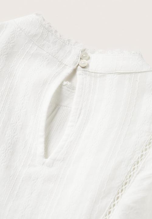 MANGO - Blouse momo - white