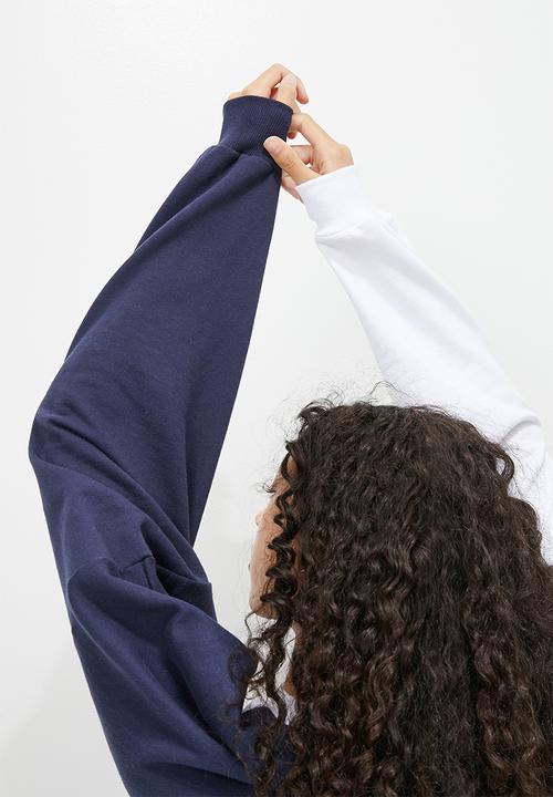 Blake - Colourblock oversize sweater - blues
