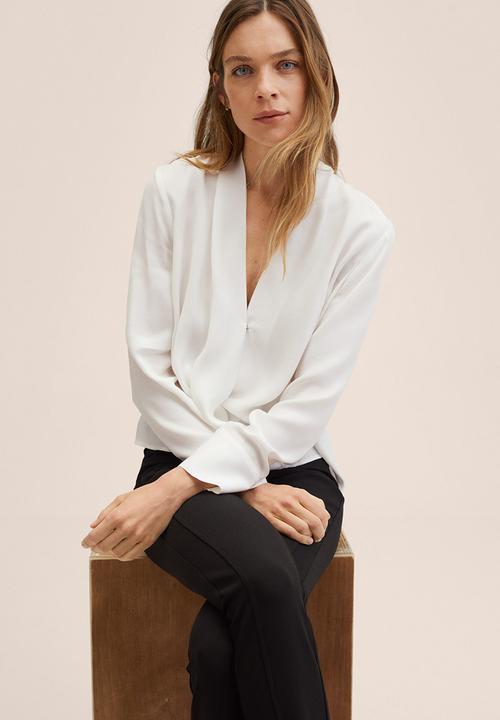 MANGO - Blouse cris - white