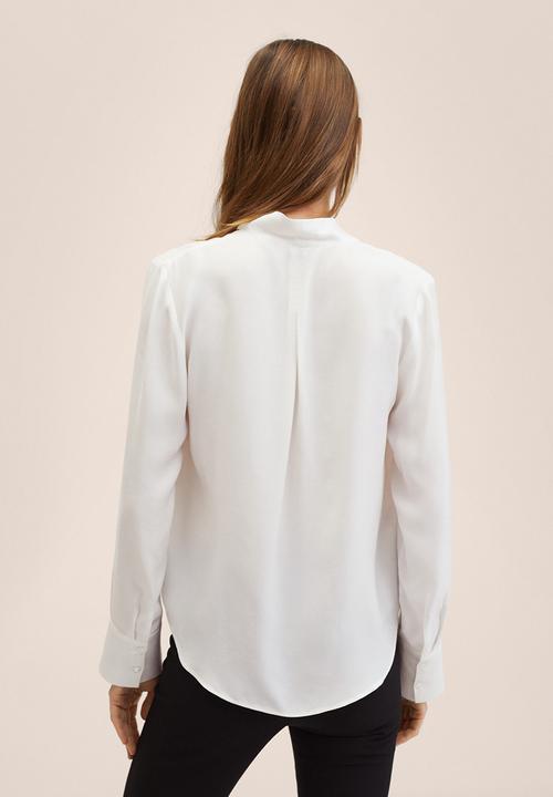 MANGO - Blouse cris - white