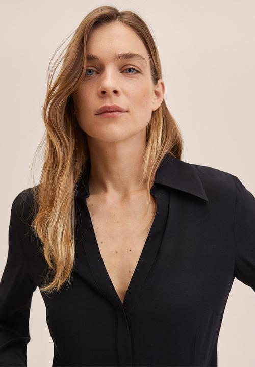 MANGO - Shirt eight - black