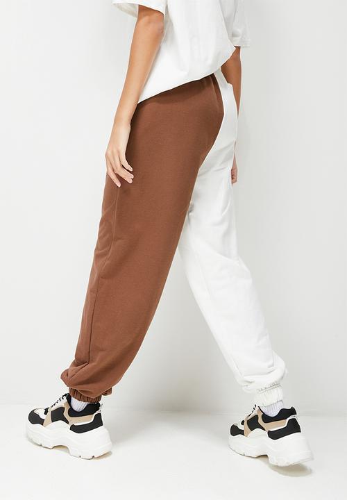 Blake -   Co Ord Colourblock jogger - chocolate